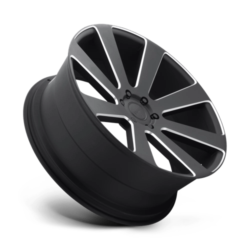DUB S187 8-BALL Matte Black Milled 24x10 +30 6x135mm 87.1mm