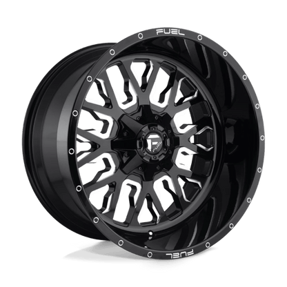 Fuel Offroad D611 STROKE Gloss Black Milled 20x10 -18 6x135|6x139.7mm 106.1mm