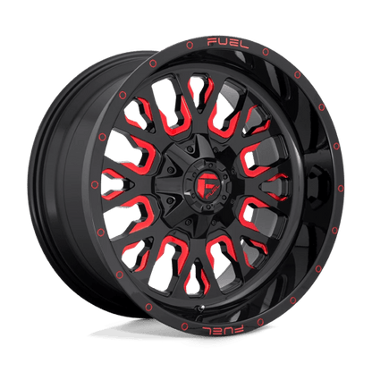 Fuel Offroad D612 STROKE Gloss Black Red Tinted Clear 20x10 -18 5x114.3|5x127mm 78.1mm