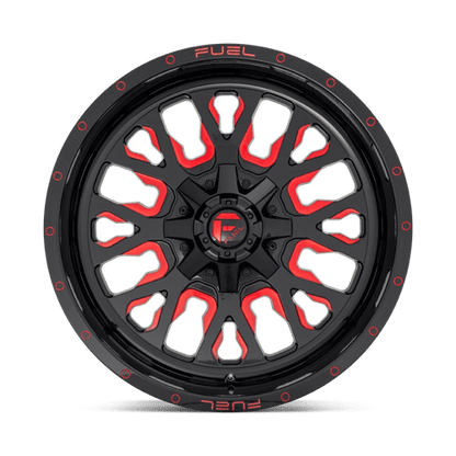 Fuel Offroad D612 STROKE Gloss Black Red Tinted Clear 17x9 -12 5x114.3|5x127mm 78.1mm