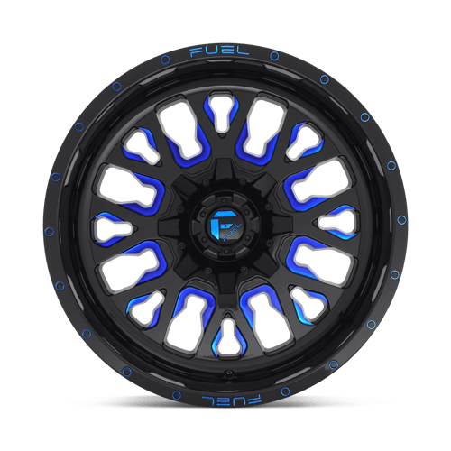 Fuel Offroad D645 STROKE Gloss Black Blue Tinted Clear 20x10 -19 6x135|6x139.7mm 106.1mm