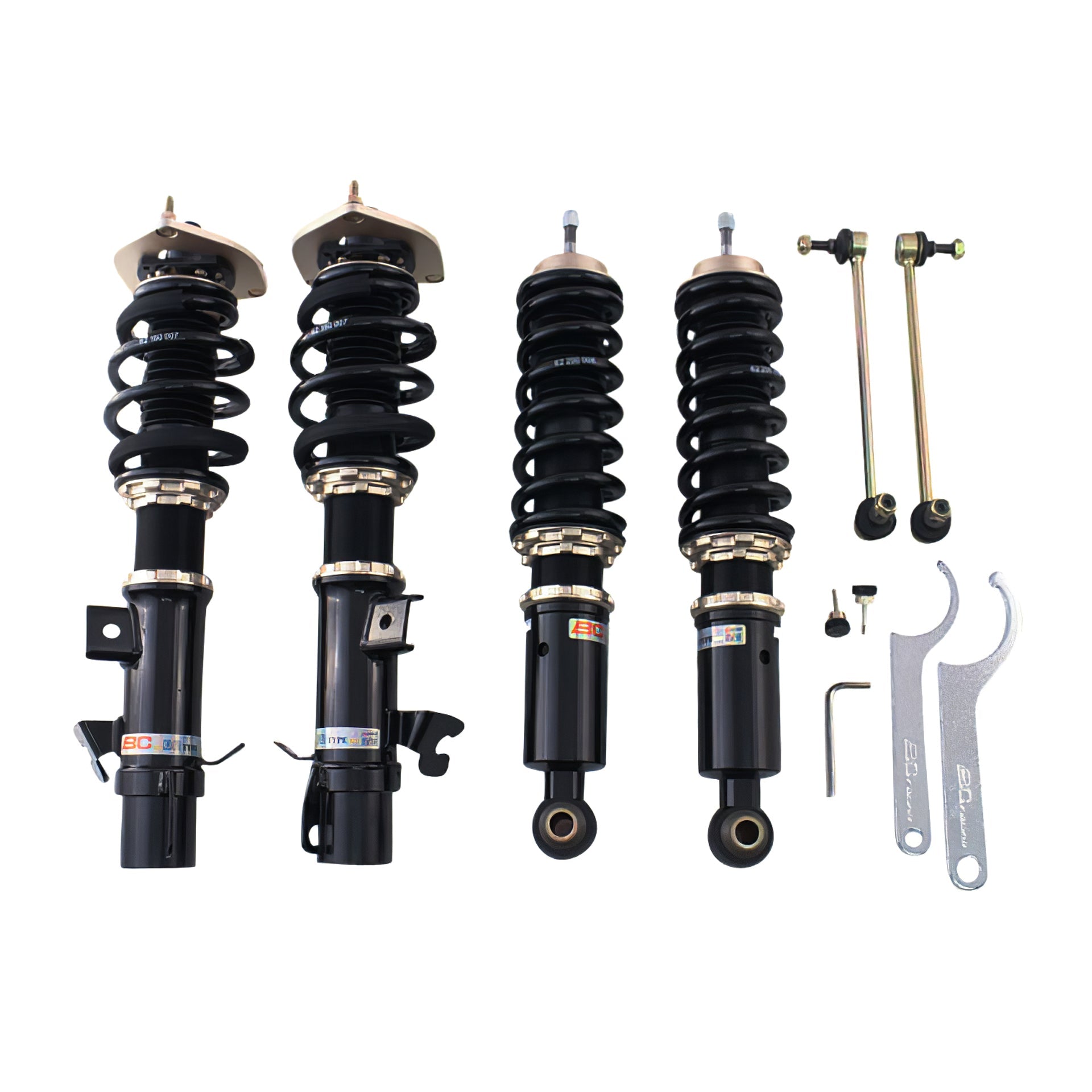 BC Racing BR Series coilovers on white background