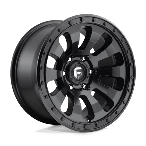 Fuel Offroad D630 TACTIC Matte Black 17x9 -12 6x139.7mm 108mm