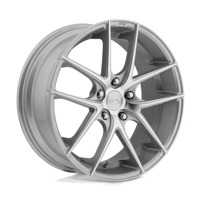 Niche M131 TARGA Gloss Silver Machined 18x8 +15 5x120mm 72.6mm