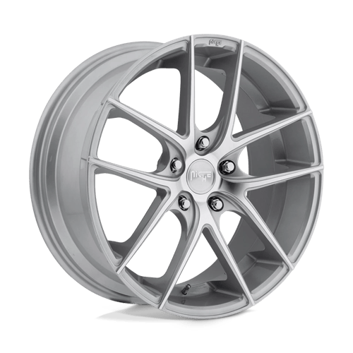 Niche M131 TARGA Gloss Silver Machined 20x10 +40 5x114.3mm 72.6mm