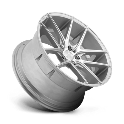 Niche M131 TARGA Gloss Silver Machined 18x8 +15 5x120mm 72.6mm