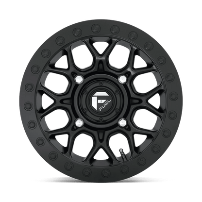 Fuel Offroad D916 TECH UTV BEADLOCK Matte Black 15x7 +38 4x156mm 132mm