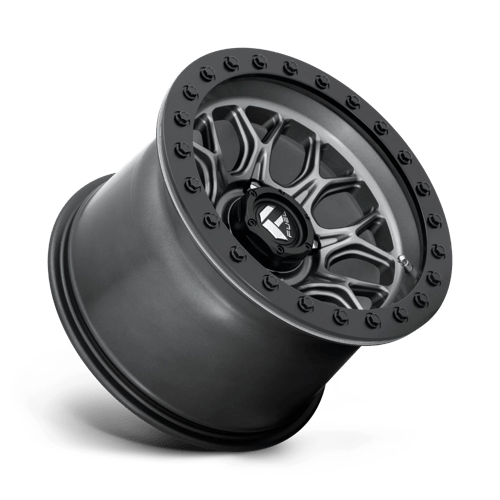 Fuel Offroad D919 TECH UTV BEADLOCK Matte Gunmetal Black Bead Ring 15x10 0 4x156mm 132mm