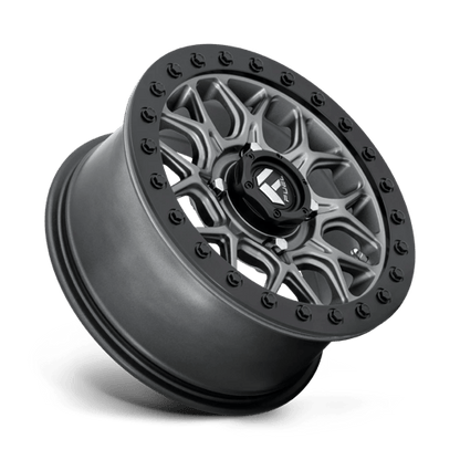 Fuel Offroad D919 TECH UTV BEADLOCK Matte Gunmetal Black Bead Ring 15x7 +38 4x137mm 110.1mm