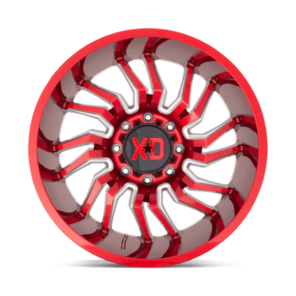 XD Series XD858 TENSION Candy Red Milled 22x10 -18 6x139.7mm 106.1mm