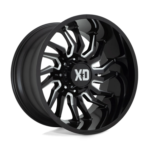 XD Series XD858 TENSION Gloss Black Milled 20x10 -18 6x135mm 87.1mm