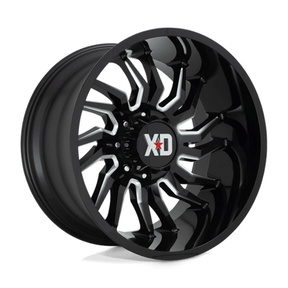 XD Series XD858 TENSION Gloss Black Milled 22x10 -18 6x135mm 87.1mm