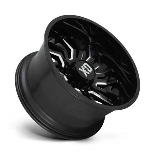 XD Series XD858 TENSION Gloss Black Milled 22x10 -18 6x135mm 87.1mm