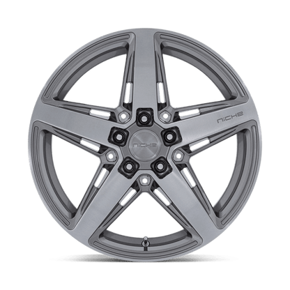 Niche M270 TERAMO Anthracite Brushed Face Tint 18x8 +42 5x112mm 66.6mm