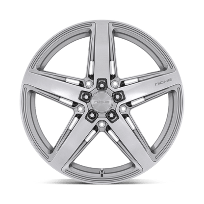 Niche M270 TERAMO Anthracite Brushed Face Tint 20x10.5 +27 5x112mm 66.6mm