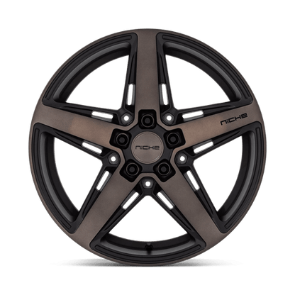 Niche M271 TERAMO Matte Black W Double Dark Tint 18x8 +40 5x114.3mm 72.6mm