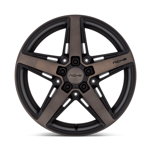 Niche M271 TERAMO Matte Black W Double Dark Tint 18x8 +40 5x108mm 72.6mm