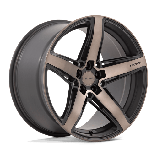 Niche M271 TERAMO Matte Black W Double Dark Tint 20x10.5 +20 5x120mm 72.6mm