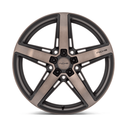 Niche M271 TERAMO Matte Black W Double Dark Tint 20x10.5 +20 5x120mm 72.6mm
