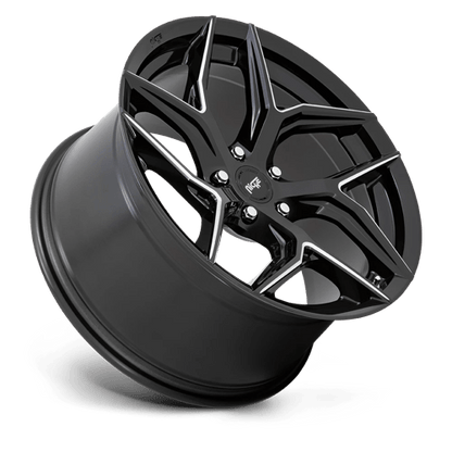 Niche M266 TORSION Gloss Black Milled 20x10.5 +20 5x115mm 71.5mm