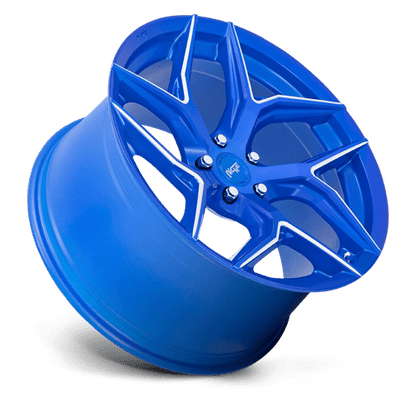 Niche M268 TORSION Anodized Blue Milled 20x9 +25 5x112mm 66.6mm