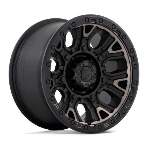 Fuel Offroad D824 TRACTION Matte Black W Double Dark Tint 17x9 +1 6x135mm 87.1mm