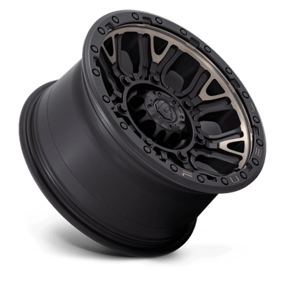 Fuel Offroad D824 TRACTION Matte Black W Double Dark Tint 17x9 +1 6x139.7mm 106.1mm