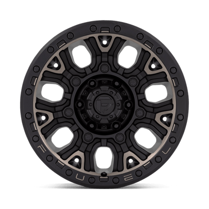 Fuel Offroad D824 TRACTION Matte Black W Double Dark Tint 17x9 +1 6x135mm 87.1mm