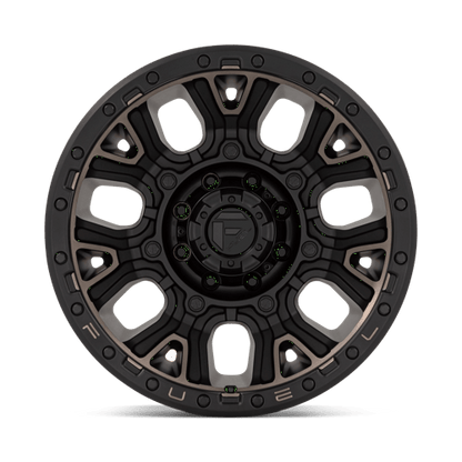 Fuel Offroad D824 TRACTION Matte Black W Double Dark Tint 20x10 -18 8x180mm 124.2mm