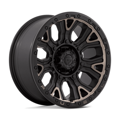 Fuel Offroad D824 TRACTION Matte Black W Double Dark Tint 20x9 +1 6x135mm 87.1mm