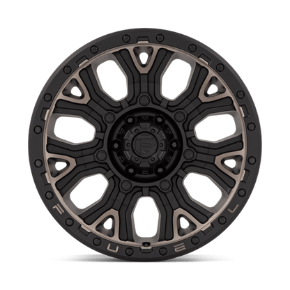 Fuel Offroad D824 TRACTION Matte Black W Double Dark Tint 20x9 +1 6x139.7mm 106.1mm