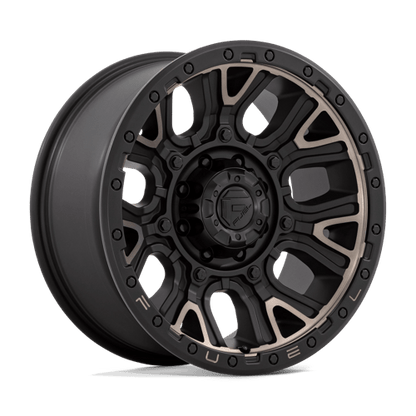 Fuel Offroad D824 TRACTION Matte Black W Double Dark Tint 20x9 +1 8x180mm 124.2mm