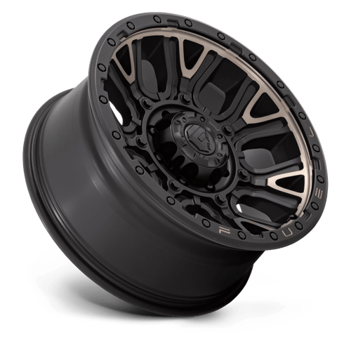 Fuel Offroad D824 TRACTION Matte Black W Double Dark Tint 20x9 +1 8x180mm 124.2mm
