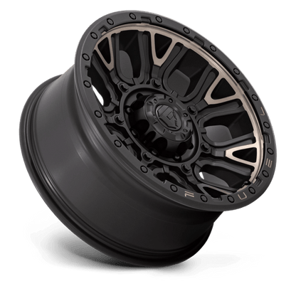 Fuel Offroad D824 TRACTION Matte Black W Double Dark Tint 20x9 +1 8x180mm 124.2mm