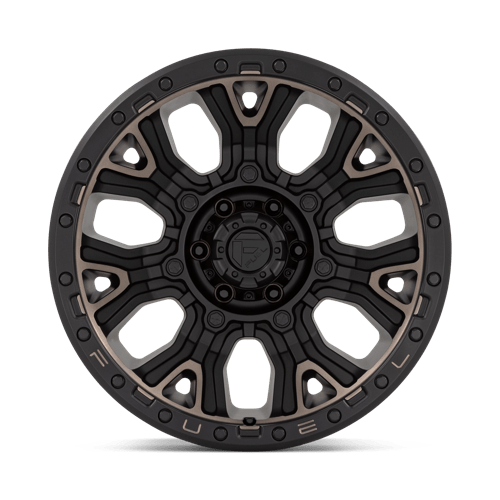 Fuel Offroad D824 TRACTION Matte Black W Double Dark Tint 20x10 -18 6x139.7mm 106.1mm