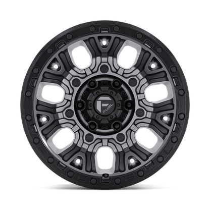 Fuel Offroad D825 TRACTION Matte Gunmetal W/ Black Ring 20x10 -18 5x127mm 71.5mm