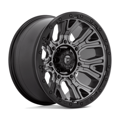 Fuel Offroad D825 TRACTION Matte Gunmetal W/ Black Ring 20x10 -18 6x135mm 87.1mm