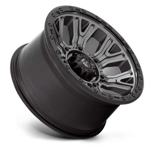 Fuel Offroad D825 TRACTION Matte Gunmetal W/ Black Ring 20x10 -18 6x135mm 87.1mm
