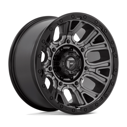 Fuel Offroad D825 TRACTION Matte Gunmetal W/ Black Ring 20x10 -18 8x180mm 124.2mm