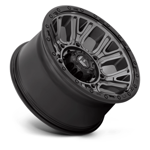 Fuel Offroad D825 TRACTION Matte Gunmetal W/ Black Ring 20x10 -18 8x165.1mm 125.1mm