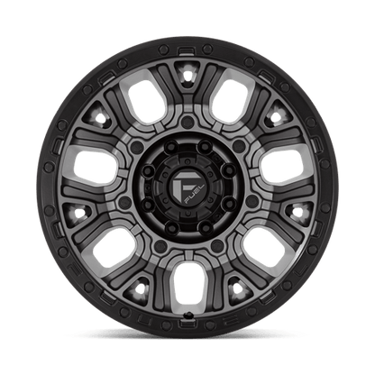 Fuel Offroad D825 TRACTION Matte Gunmetal W/ Black Ring 20x10 -18 8x170mm 125.1mm