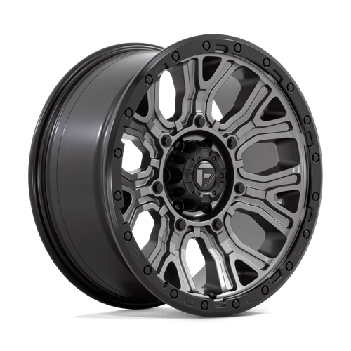 Fuel Offroad D825 TRACTION Matte Gunmetal W/ Black Ring 20x9 +1 6x139.7mm 106.1mm