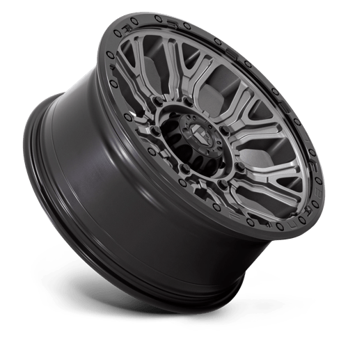 Fuel Offroad D825 TRACTION Matte Gunmetal W/ Black Ring 20x9 +1 6x139.7mm 106.1mm