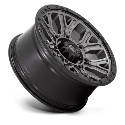Fuel Offroad D825 TRACTION Matte Gunmetal W/ Black Ring 20x9 +1 6x135mm 87.1mm