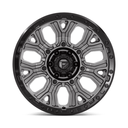 Fuel Offroad D825 TRACTION Matte Gunmetal W/ Black Ring 20x9 +1 6x139.7mm 106.1mm