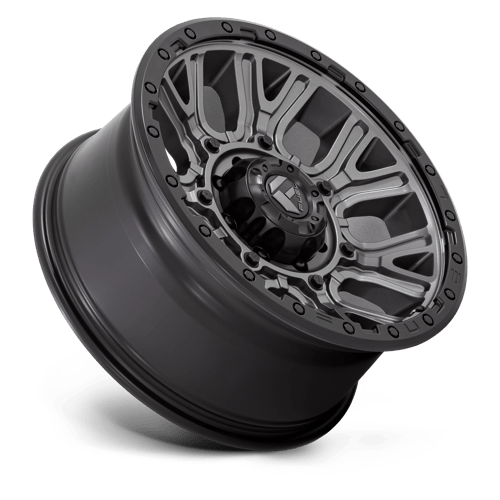 Fuel Offroad D825 TRACTION Matte Gunmetal W/ Black Ring 20x9 +1 8x165.1mm 125.1mm