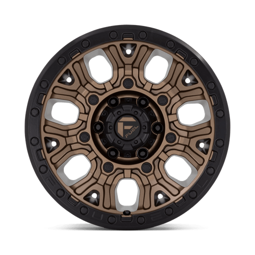 Fuel Offroad D826 TRACTION Matte Bronze W/ Black Ring 17x9 +1 6x139.7mm 106.1mm
