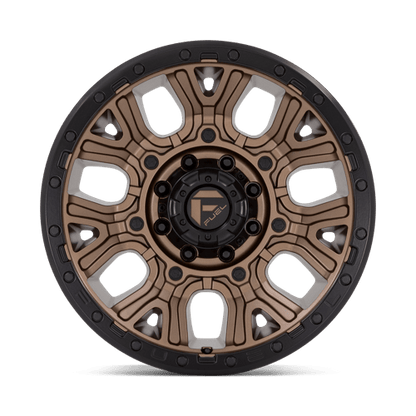 Fuel Offroad D826 TRACTION Matte Bronze W/ Black Ring 20x9 +1 8x180mm 124.2mm