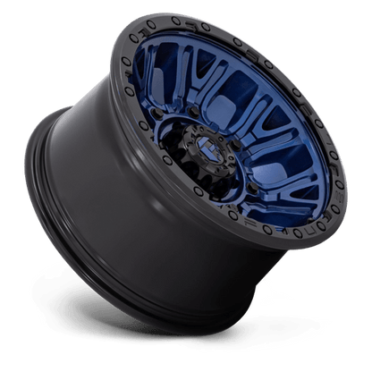 Fuel Offroad D827 TRACTION Dark Blue W/ Black Ring 17x9 -12 6x139.7mm 106.1mm