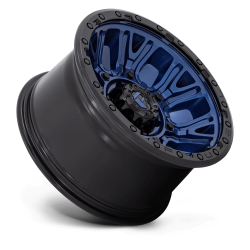 Fuel Offroad D827 TRACTION Dark Blue W/ Black Ring 17x9 -12 5x127mm 71.5mm